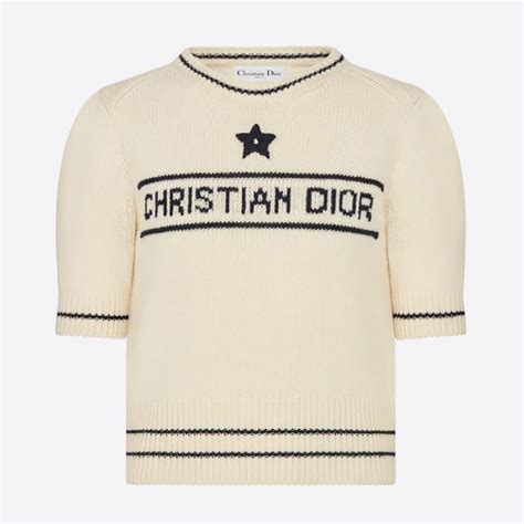 dior womens beige sweater|christian dior tops for women.